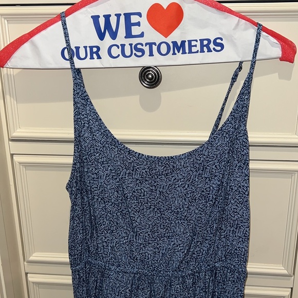 Women’s SZ M GAP  blue patterned sleeveless dress - Picture 2 of 5